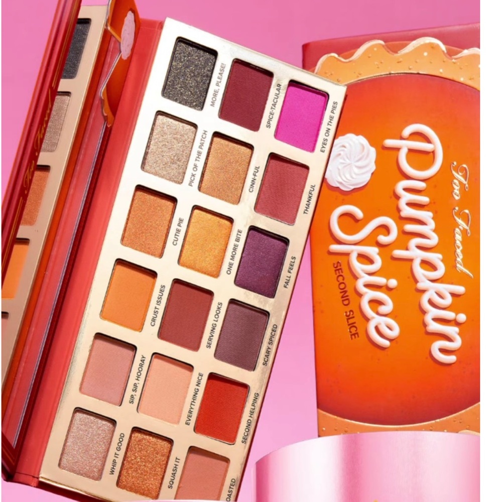 New Too Faced Pumpkin Spice Second Slice Eyeshadow Palette - Picture 1 of 17